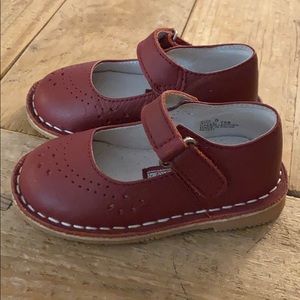 L’Amour Leather Mary Jane, Burgundy, Size 5